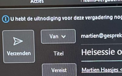 Een bijeenkomst begint bij de uitnodiging